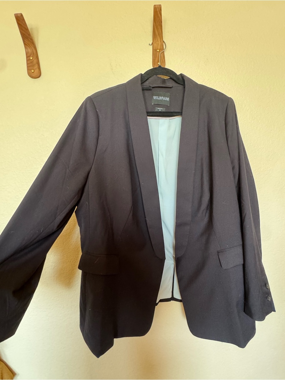 Wildfang Black Open-Front Blazer, Vest, and Pants